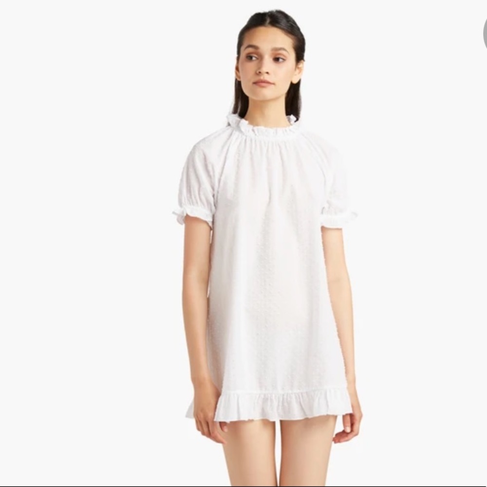 Hill House Katherine Nap Dress in Swiss White Dot